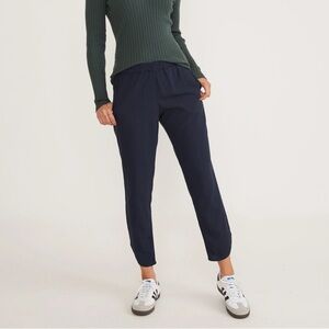 Marine Layer Navy Allison Pants Athleisure Minimalist Comfort Travel Eco - Sz S